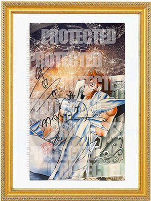 Miniatura: 08 Original Saint Seiya`s draw printed and signed by Masami Kurumada