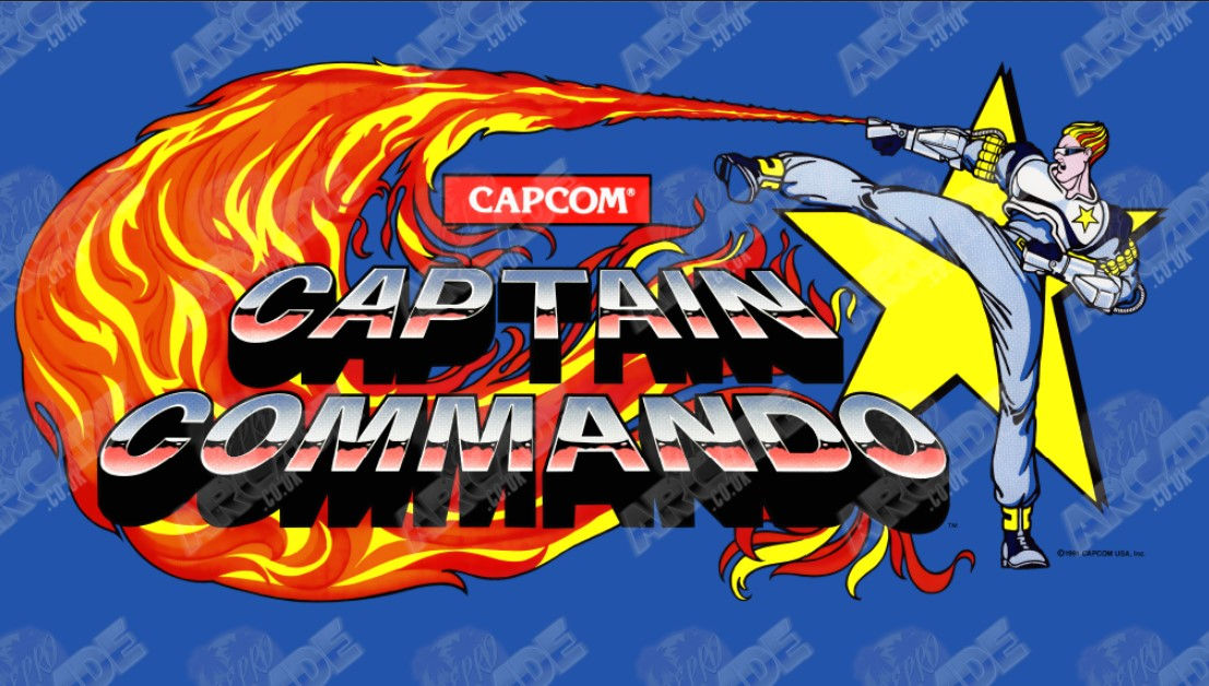 Captain Commando - Arcade Marquee - Translight