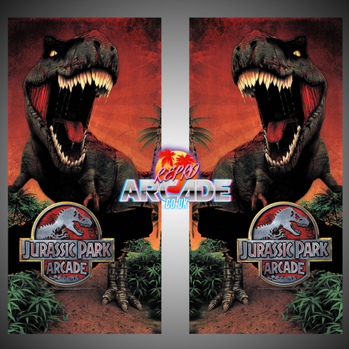 【新品】JURASSIC / LIVE THE WILD SIDE　赤ケース JURASSIC PARK DELUXE ENVIRONMENTAL ARCADE GAME RAW THRILLS