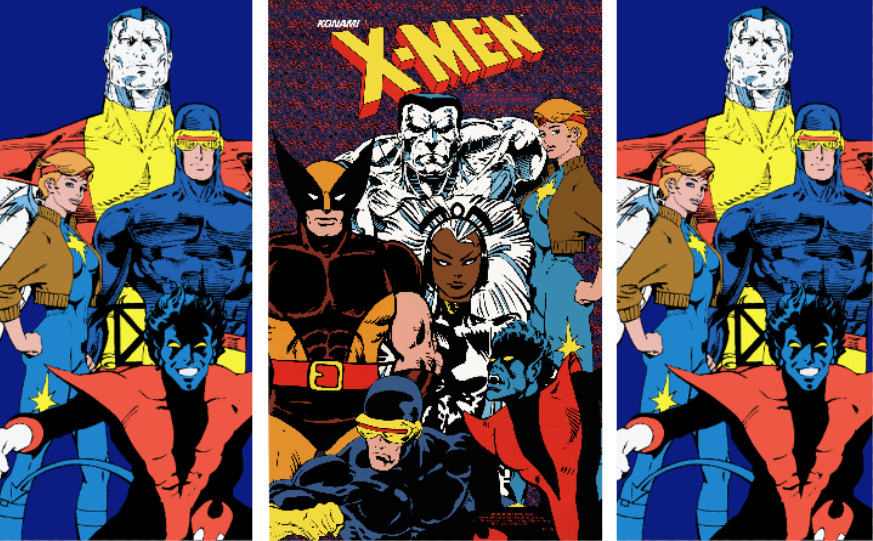 X-Men (6 Player) Front Box Art - Kick Plate