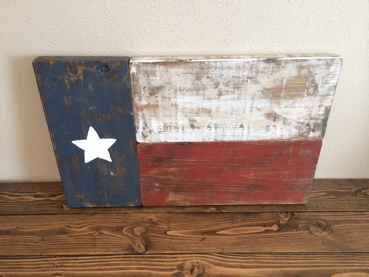 Hand Painted Texas Flag