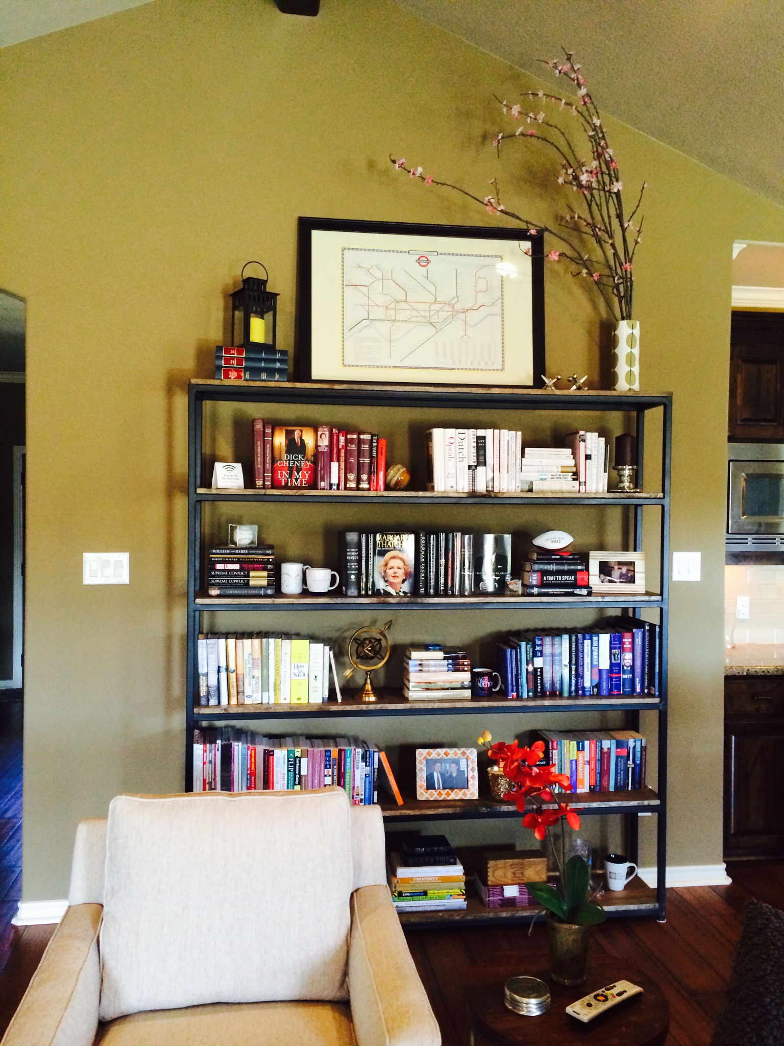 Metal & Wood Dining Table