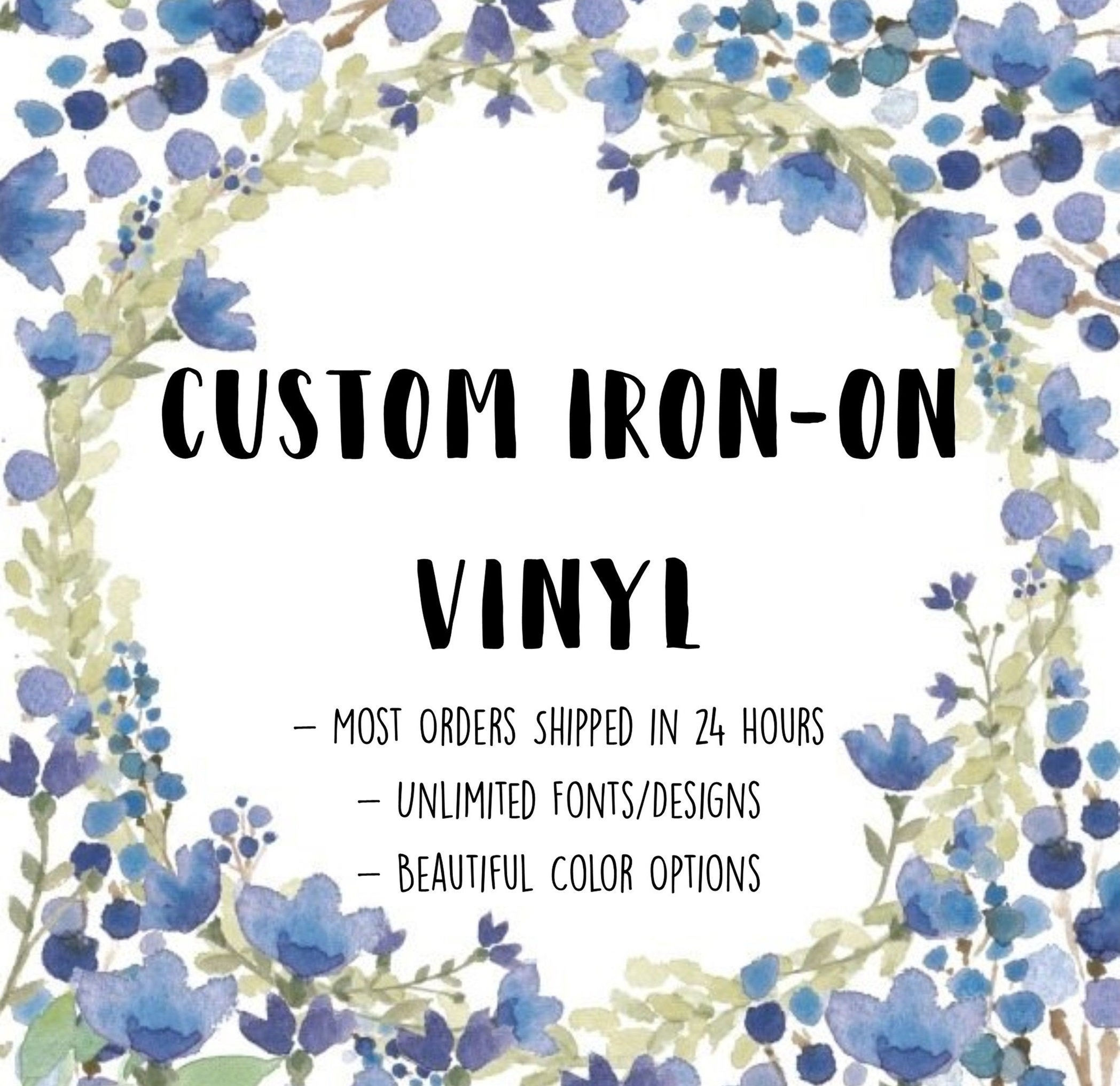 Custom Iron On Vinyl