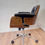 Thumbnail: Eames style real leather desk chair