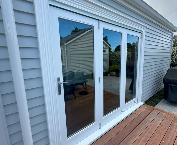 New bifold timber door installed 