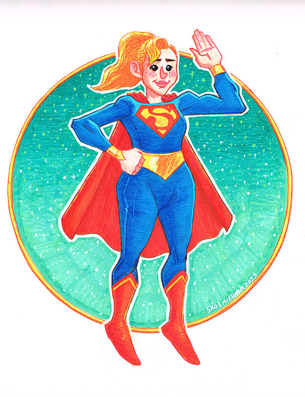 Thumbnail: Supergirl illustration