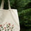 flora tote bag + pencil pouch