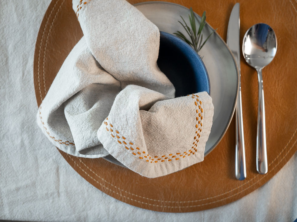 "haystacks" napkin set