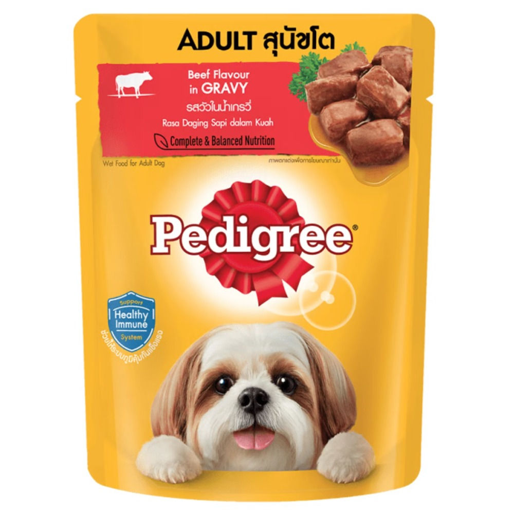 Pedigree Pouch Beef Flavour in Gravy | 130g Puppy