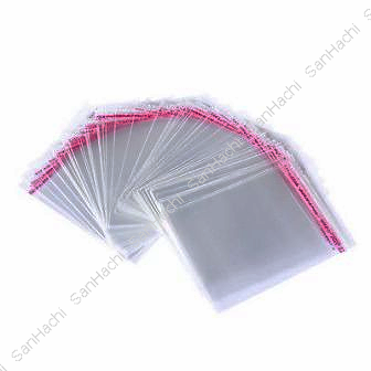Miniatiūra: Clear Adhesive Plastic Bags