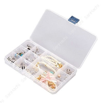 섬네일: 15 Slots Plastic Jewelry Organizer Box