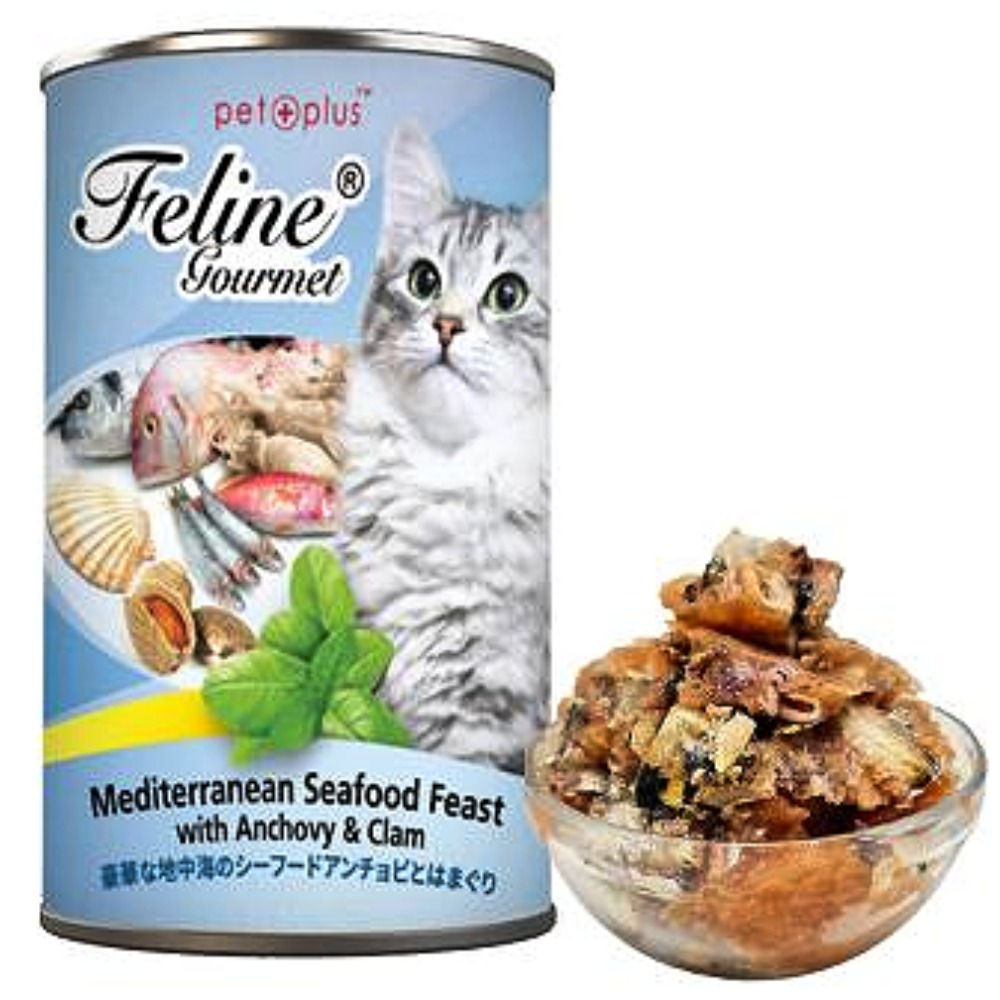 Feline Gourmet Wet Cat Food Seafood Anchovy Clam | 400g Adult