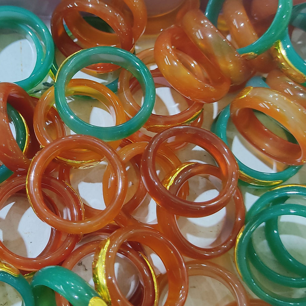 Pikkukuva: 24K Couple Love Gemstone Ring