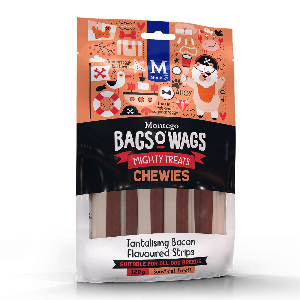 Montego Chewies Tantalising Bacon Flavoured Strips | 120g