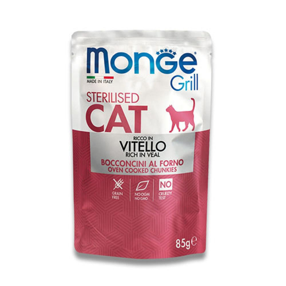 Monge Jelly Cat Pouch Grill Veal | 85g Adult