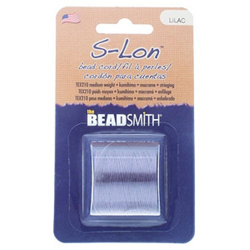 Thumbnail: The BeadSmith S-Lon Bead Cord- Lilac