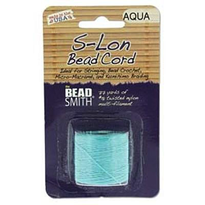 الصورة المصغرة: Beadsmith S-Lon Bead Cord- Aqua