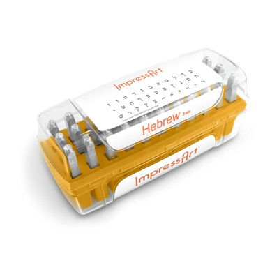 Miniaturebillede: ImpressArt Hebrew Alphabet Letter Stamp Set
