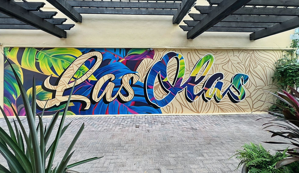 Mural commissioned by Business for the Arts Broward and painted by Lori Pratico, who has been instrumental in organizing the Arts Wall Mural Fest. (Photo Credited to Vibrant Visions)