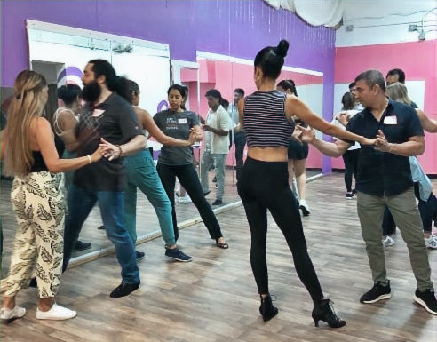 Ani Leading A Dance Class (Photo Credit: Rachel Leidemann)