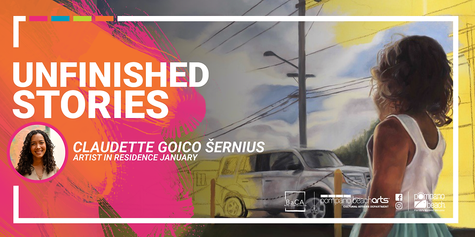 Unfinished Stories art exhibition Pompano Beach