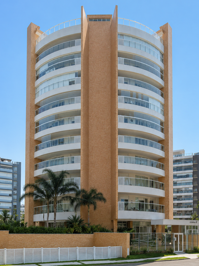 Fachada do Edifício Riviera Flat, Módulo 03, Riviera de São Lourenço