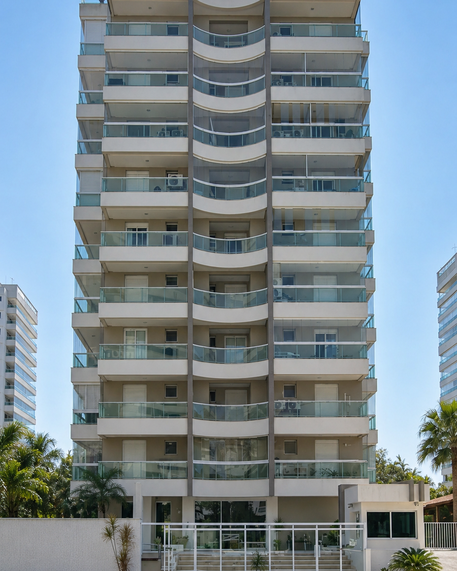 Fachada do Edifício Terra del Sole, Módulo 08, Riviera de São Lourenço, Bertioga