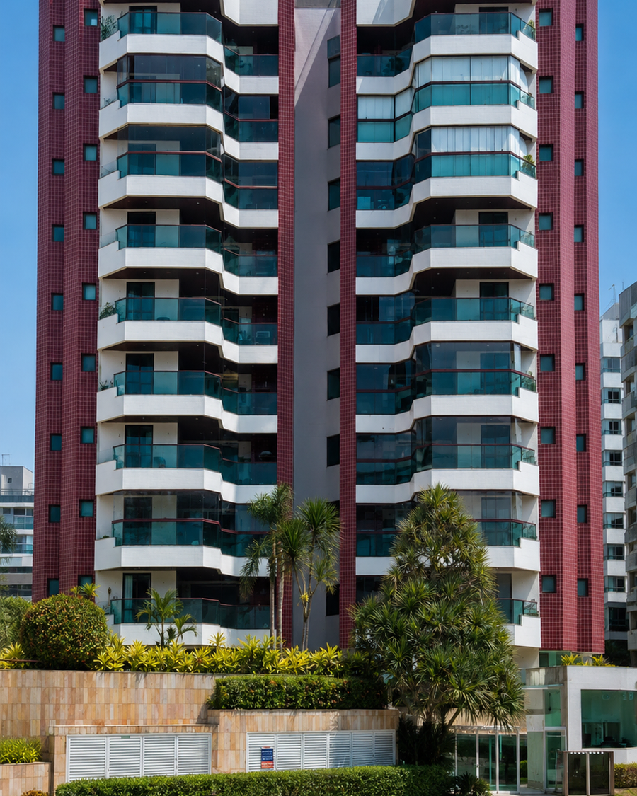 Fachada do Edifício Fragatas, Módulo 06, Riviera de São Lourenço, Bertioga