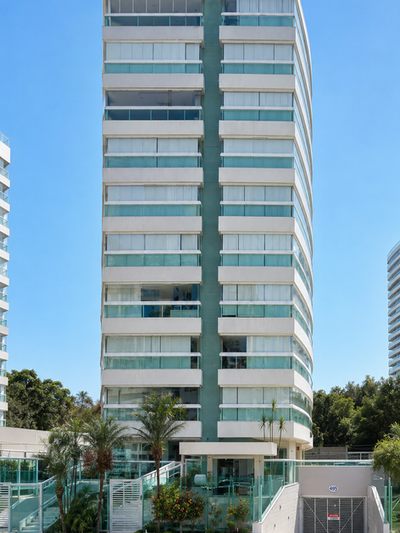 Fachada do Edifício Kamada, Módulo 08, Riviera de São Lourenço