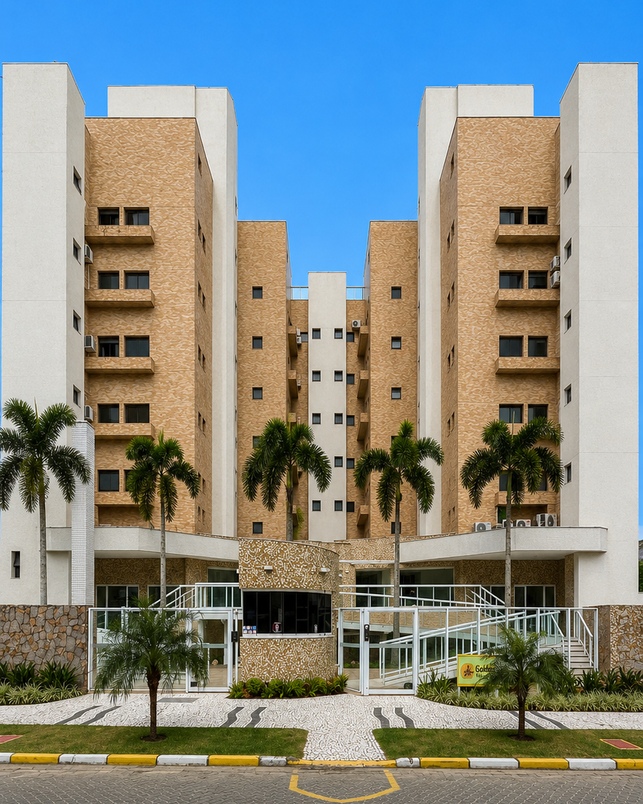Fachada do Edifício Sun Line, Módulo 04, Riviera de São Lourenço, Bertioga