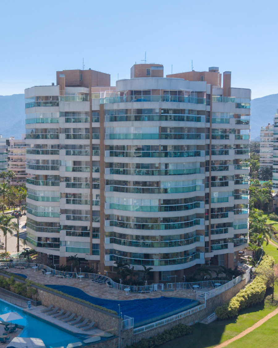 Fachada do Edifício Fortes, Módulo 08, Riviera de São Lourenço, Bertioga
