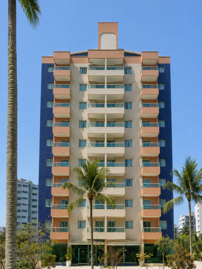 Fachada do Edifício Boulevard Riviera Residence, Módulo 06, Riviera de São Lourenço