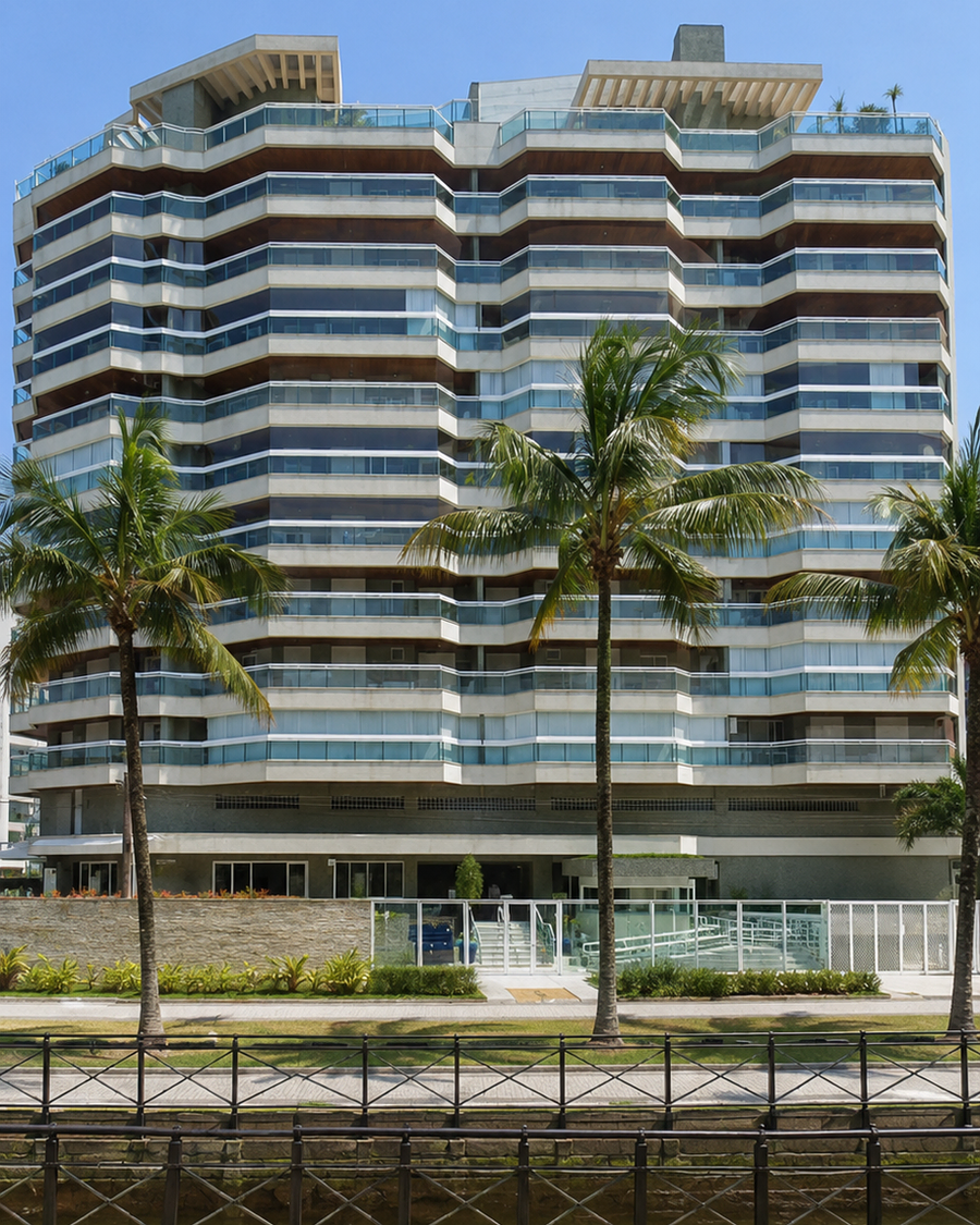 Fachada do Edifício Porto Belo, Módulo 06, Riviera de São Lourenço, Bertioga