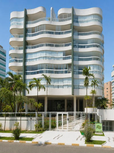 Fachada do Edifício Green Waves, Módulo 07, Riviera de São Lourenço