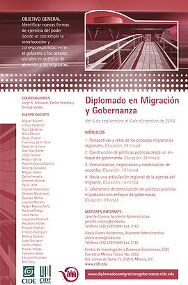 2014 CarteldiplomigracionyGobernanzaCIDE