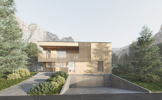 Einfamilienhaus modern, Visualisierung, fotorealistisches Rendering, urheberrechtlich geschützt, architecturevisualization, 3drender, contemporary architecture, modern architecture