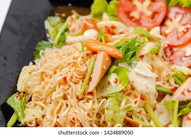 Arranged Food and Objects