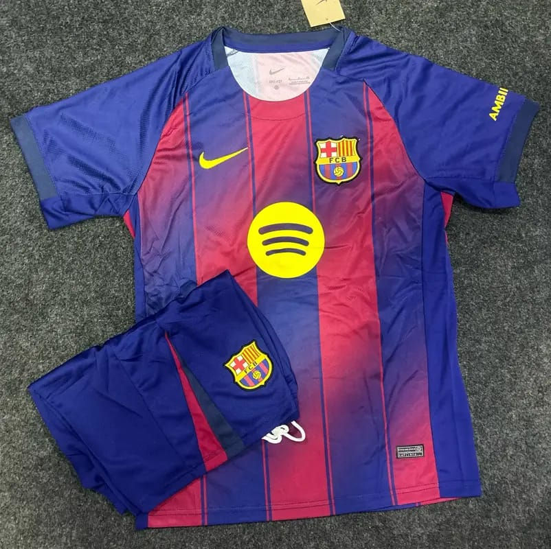Barcelona Home 25/26 Jersey with shorts