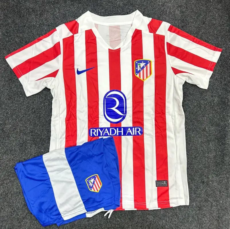 Atletico Home 25/26 Jersey with shorts