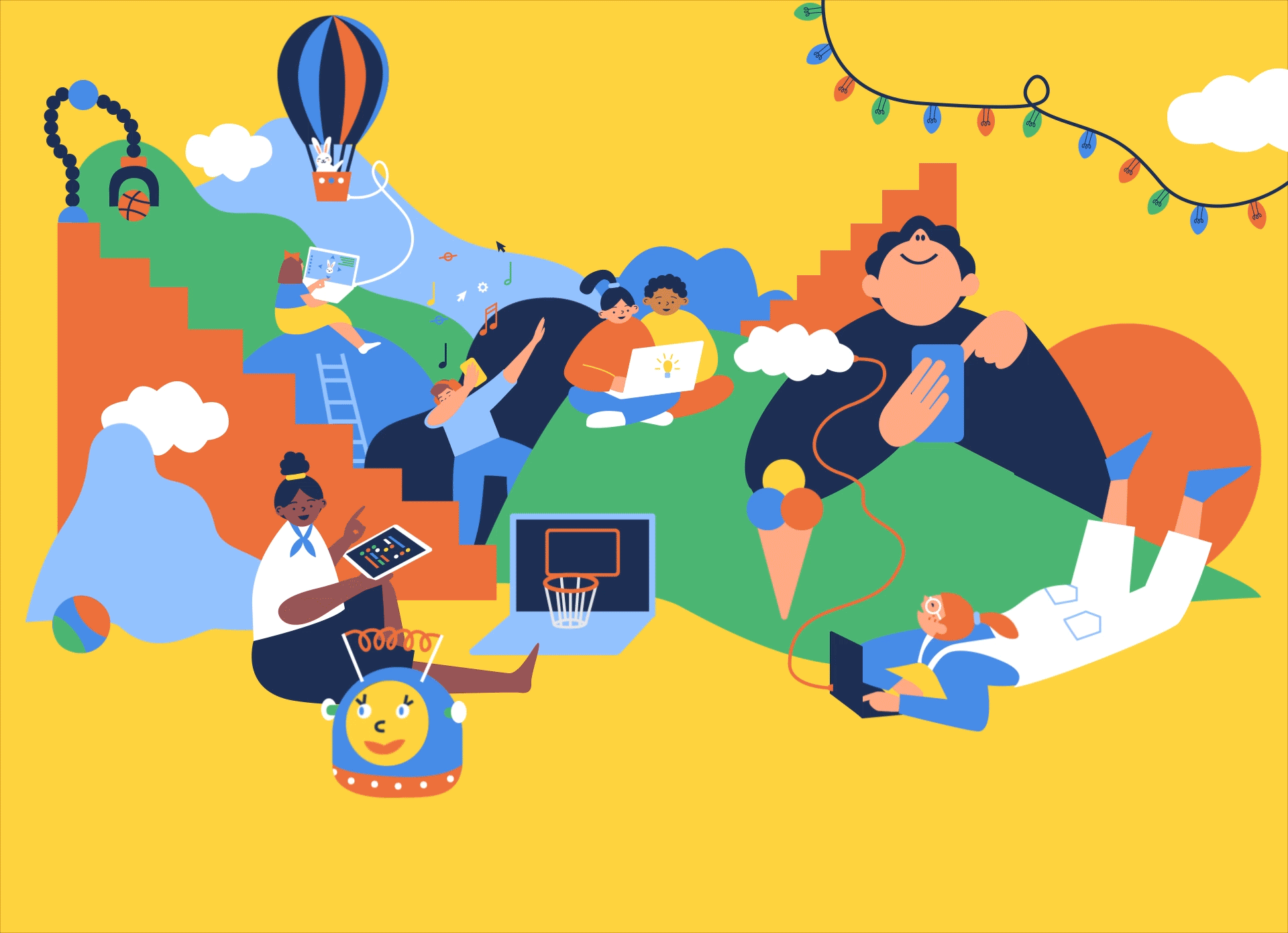Kids using technology to program the world around them
