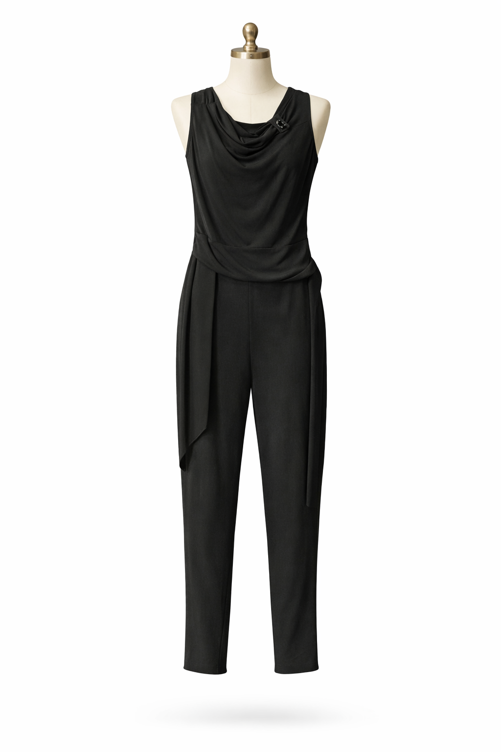 jumpsuit zwart met kraag