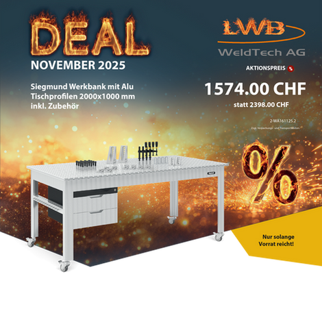 Schweisstischaktion 2000 x 1000 mm
