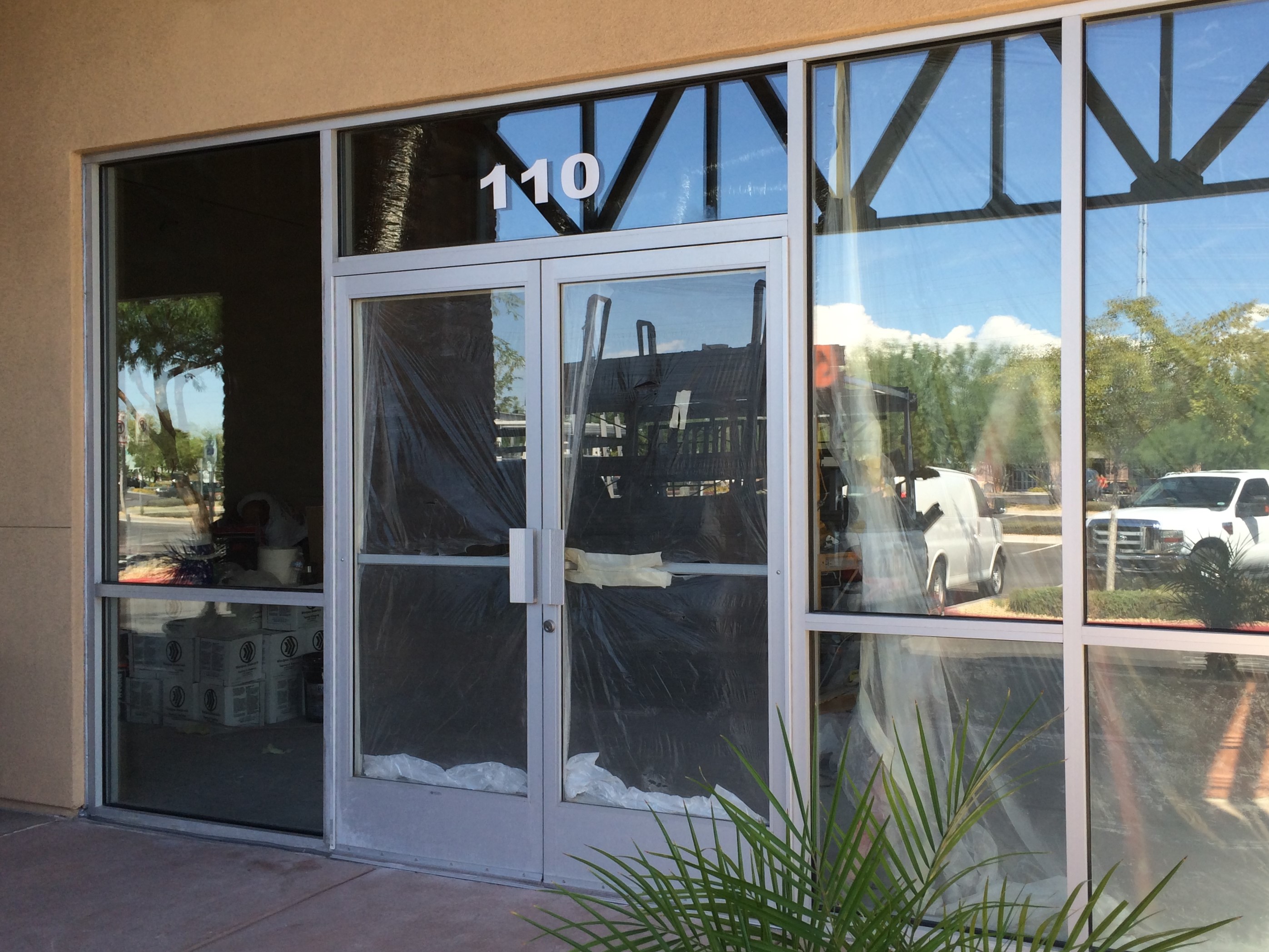 Commercial Glass, Glass Doors, Sneeze Guards Gold Glass