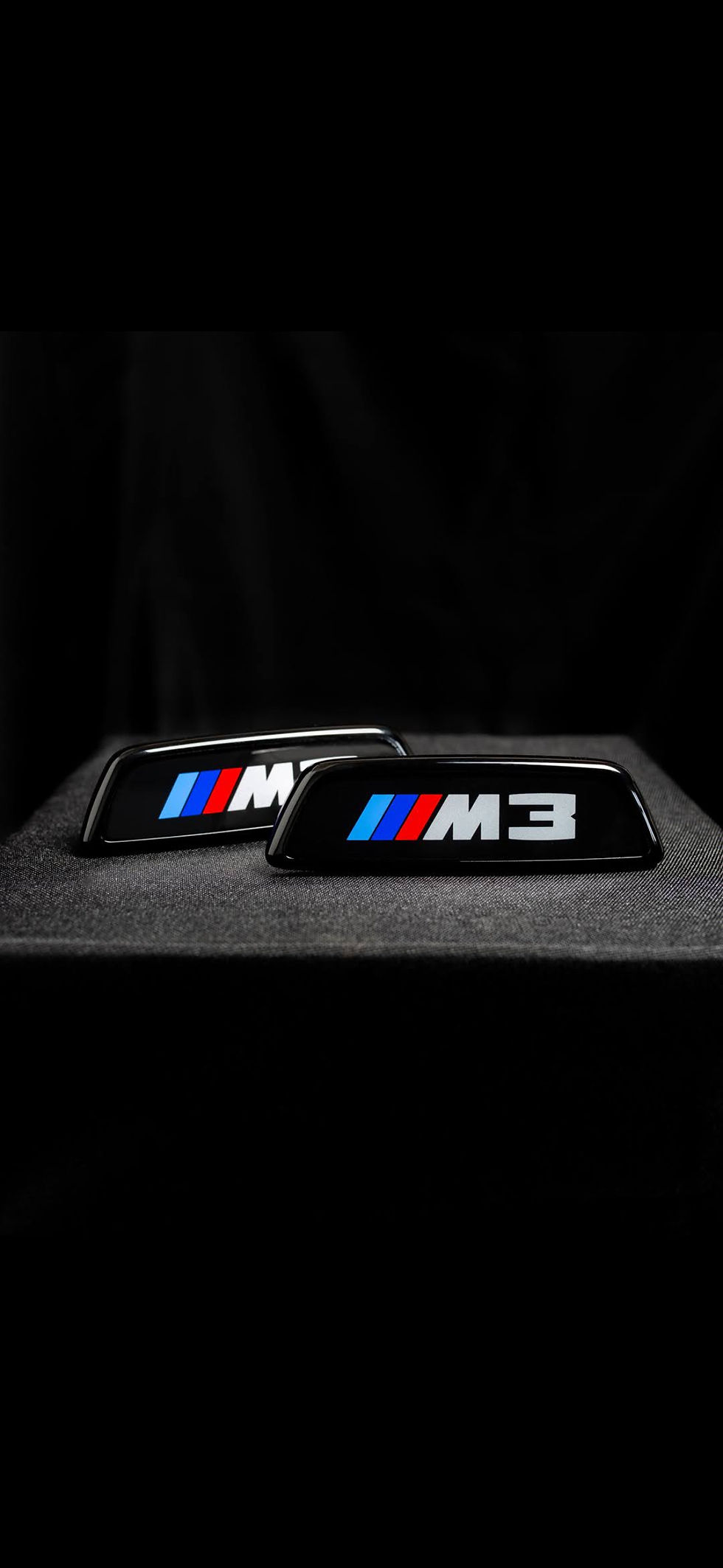 Thumbnail: G8X - F8X OEM All Black Illuminated Seat Badges + Conversion Looms (Pair)
