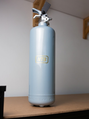 Custom painted fire extinguishers