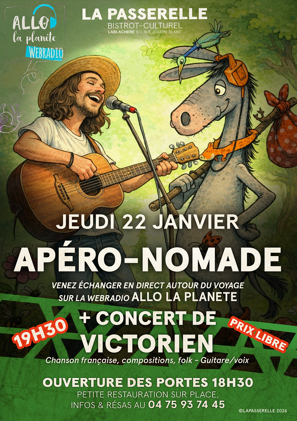 🌍APÉRO-NOMADE et CONCERT de Victorien⛵