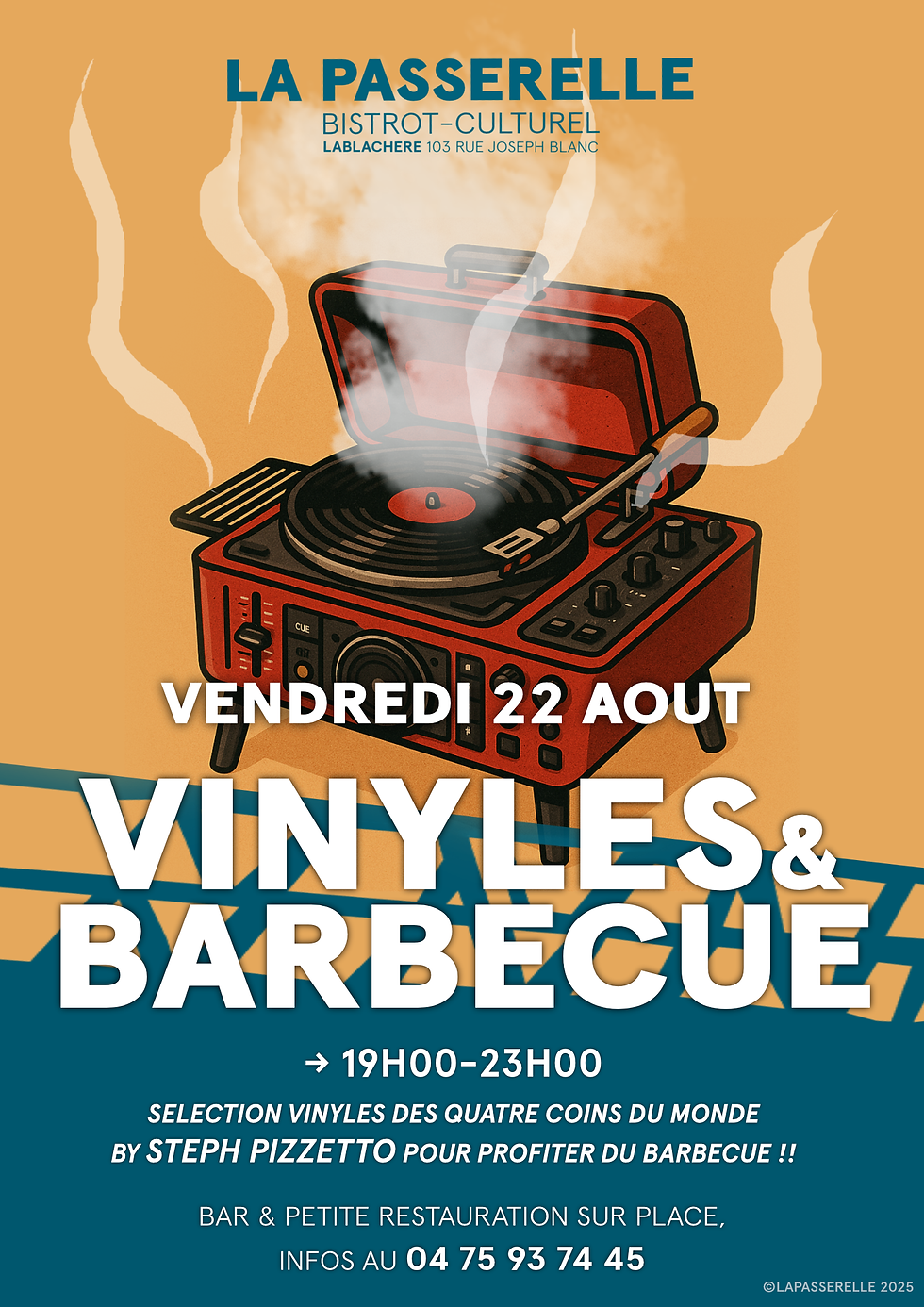 🎶🔥 Soirée Barbecue & Vinyles du Monde 🔥🎶