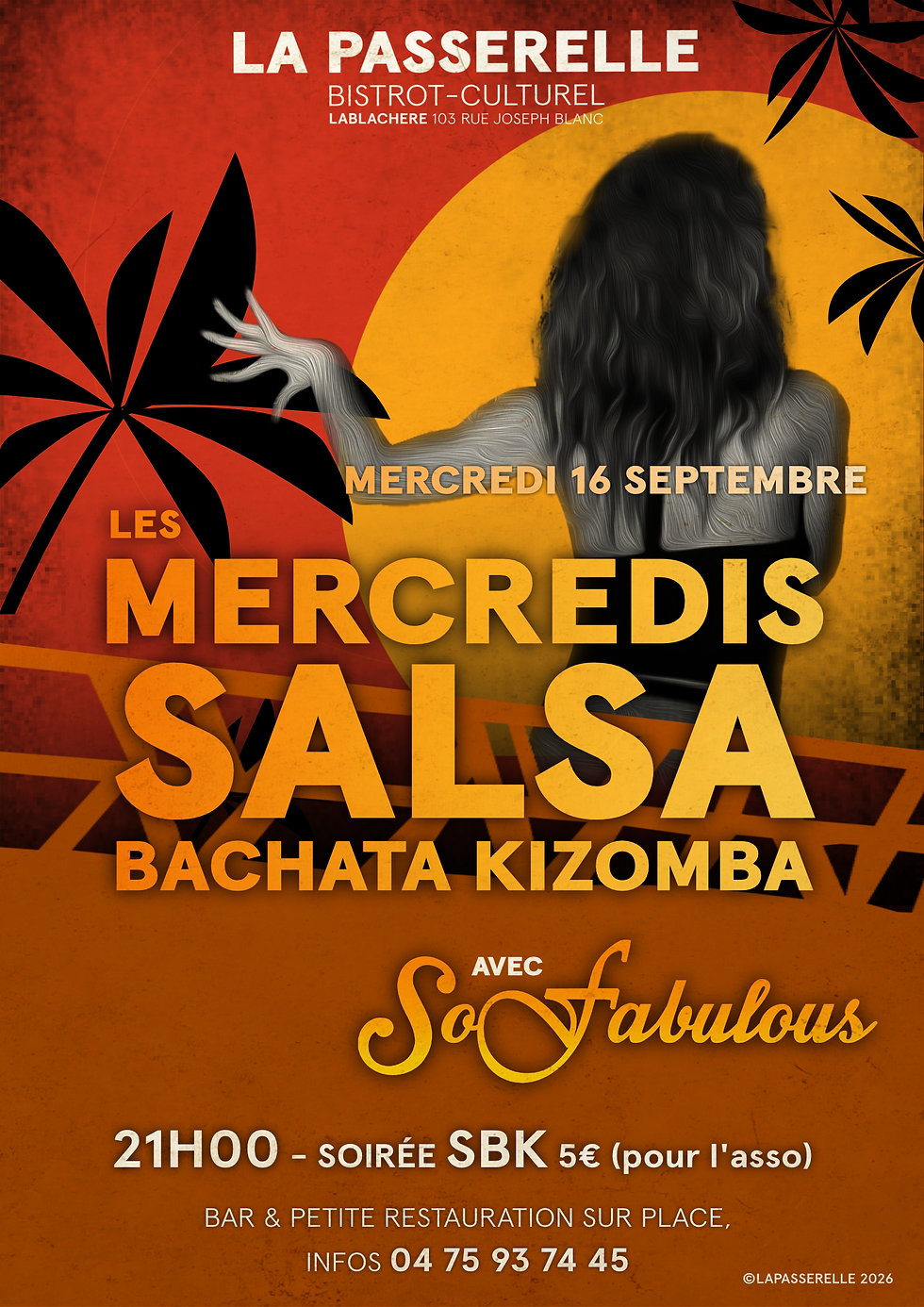 🌴🔥 Soirée Salsa à La Passerelle 🔥🌴