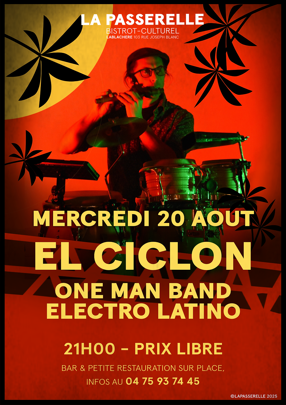 🌪️ El Ciclon en live à La Passerelle