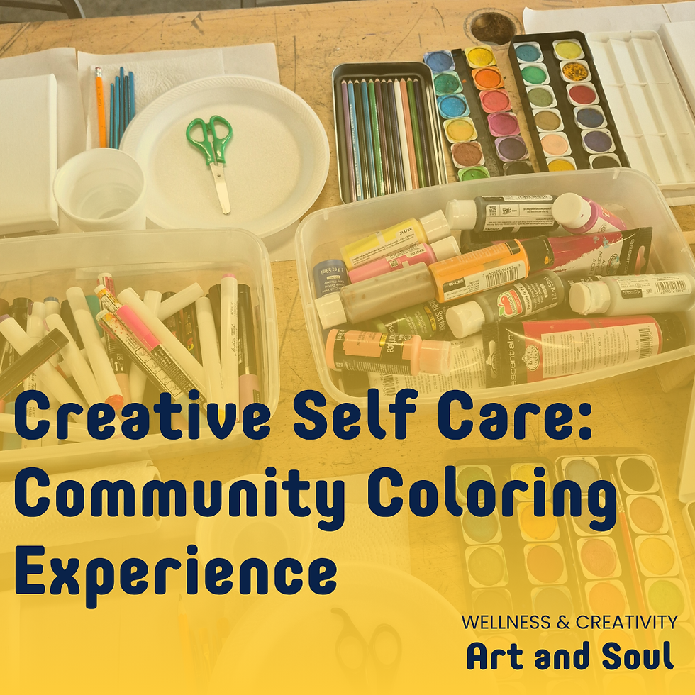 Creative Self Care: The Community Coloring Experience